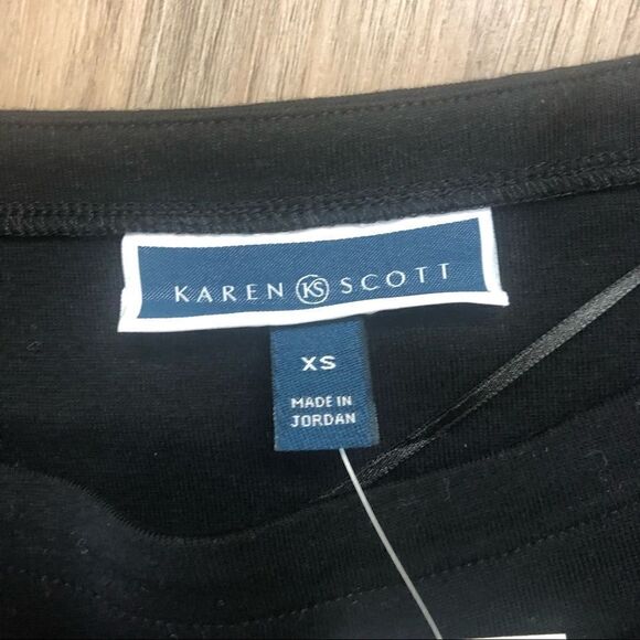 Karen Scott Essential Cotton 3/4-Sleeve Top - Picture 5 of 8